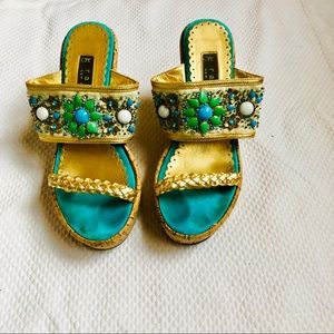 Rafe Kena Beaded Wedge